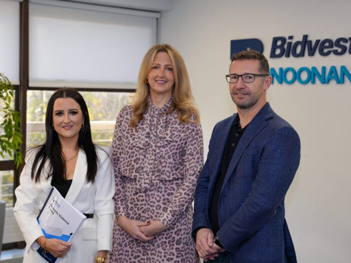 Therese Gaynor, Julie Mernagh and Cormac Sheils at the launch of Bidvest Noonan's Policy